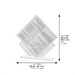 Lucite Stand 7 pcs Bencher 25*22 cm- Ashkenaz Food Blessing, Silver Color