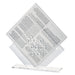 Lucite Stand 7 pcs Bencher 25*22 cm- Ashkenaz Food Blessing, Silver Color
