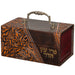 Faux Leather Etrog Box with Handle 12*20*11 cm