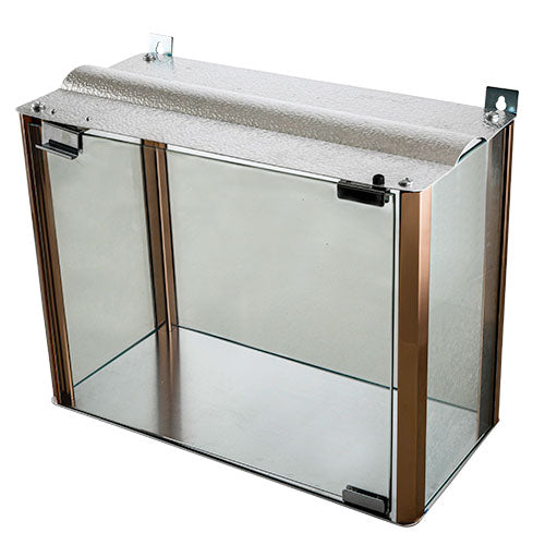 Aluminium and Glass Menorah Box 61x50x26 cm - Copper Profiles