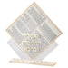 Lucite Stand 7 pcs Bencher 25*22 cm- Sephardic Bencher, Gold Color