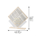 Lucite Stand 7 pcs Bencher 25*22 cm- Ashkenaz Bencher, Gold Color