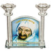 Crystal Candlesticks 19x21 cm- "Baba Sali"
