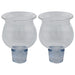 Pair of Glass Oil Cups 6x4 cm