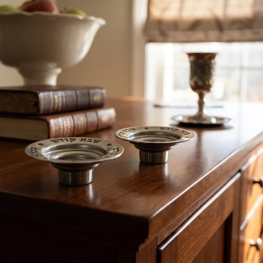Nickel Oil/candle Holder