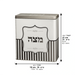 Tin Matzah Box 20.5*19 cm- Gray Stripes