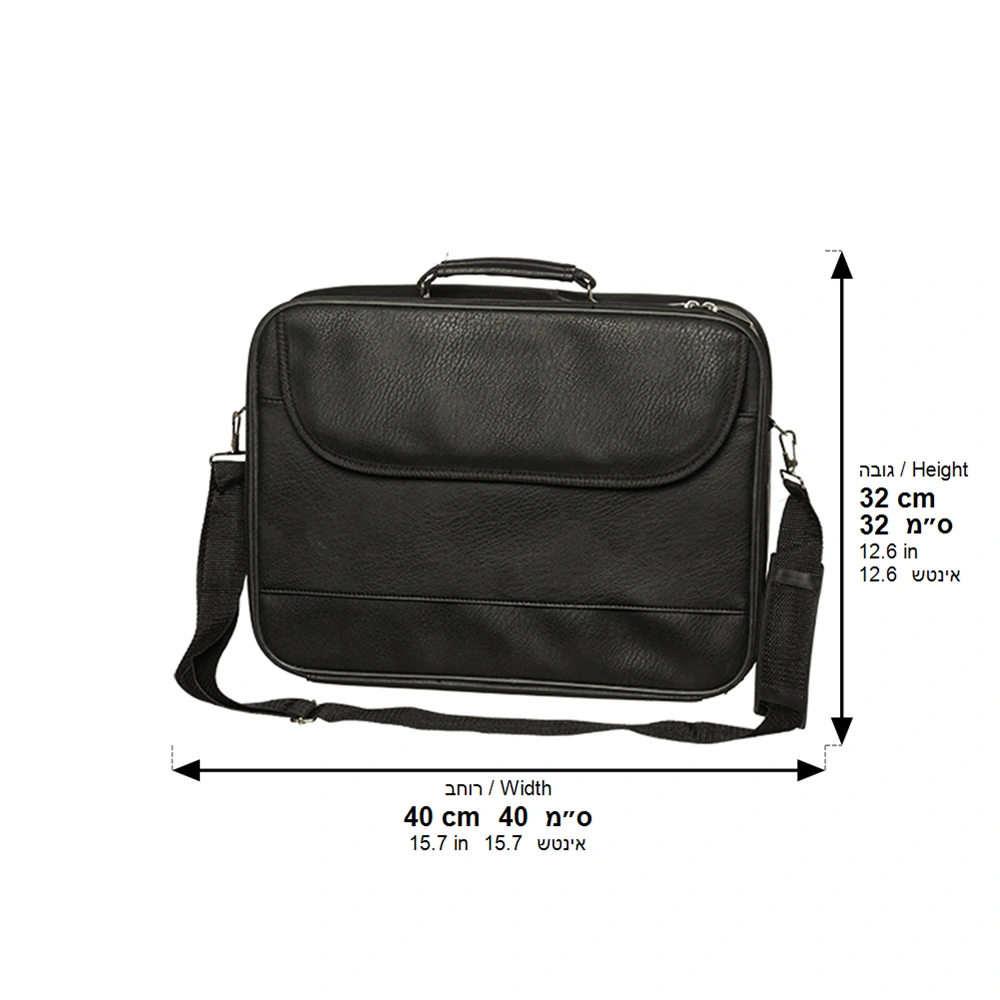 Elegant Talit Bag with Handles 41*31 cm- Black