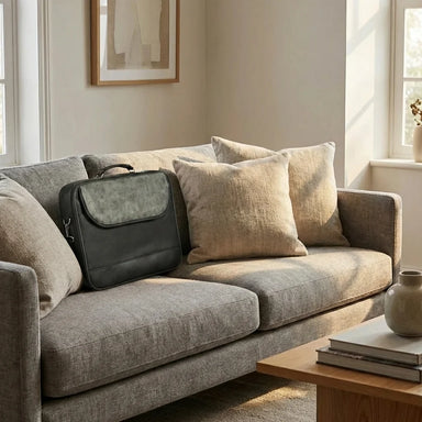 Elegant Talit Bag with Handles 41*31 cm- Black & Gray