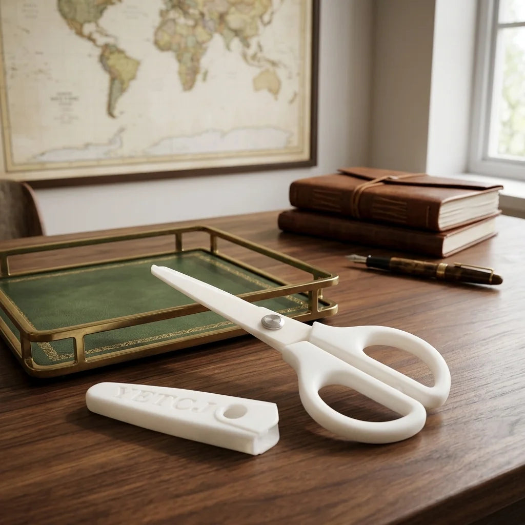 White Ceramic Scissors 14 cm