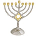Metal Menorah 18*16 Cm-magen David - Gold