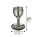 Crystal Kiddush Cup 16 cm "the Bible Rivers" with Stones Contain Contain 130ml // 4.3oz - Silver