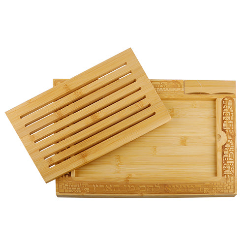 Challah Tray With Knife 41*28 Cm