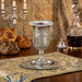Nickel Kiddush Cup 15 cm with Saucer Contain 120ml // 4.06oz