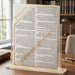 Lucite Stand 7 pcs Bencher 23*18 cm- Sephardic Bencher, Gold Color