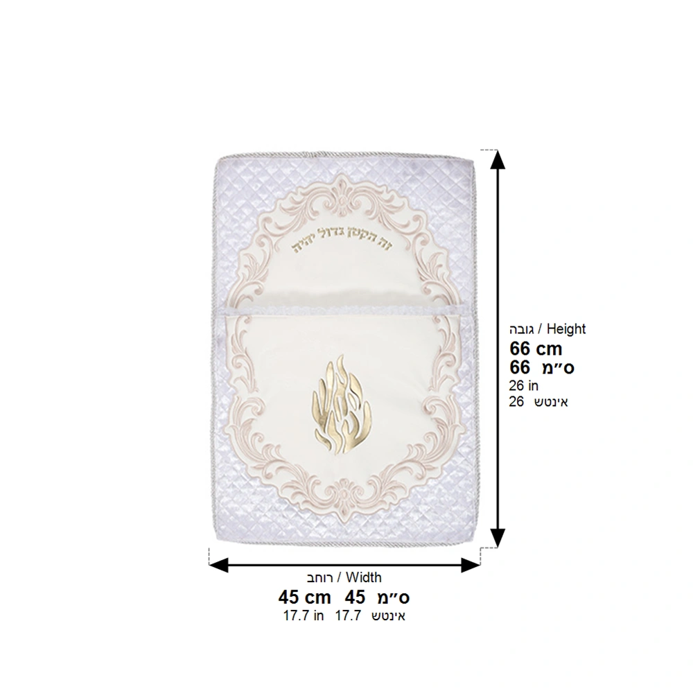Leatherette Brit Pillow 74*50 cm with Bold Embroidery