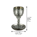 Crystal Kiddush Cup "Baba Sali" 16 cm with Stones Contain 130ml // 4.3oz - Silver