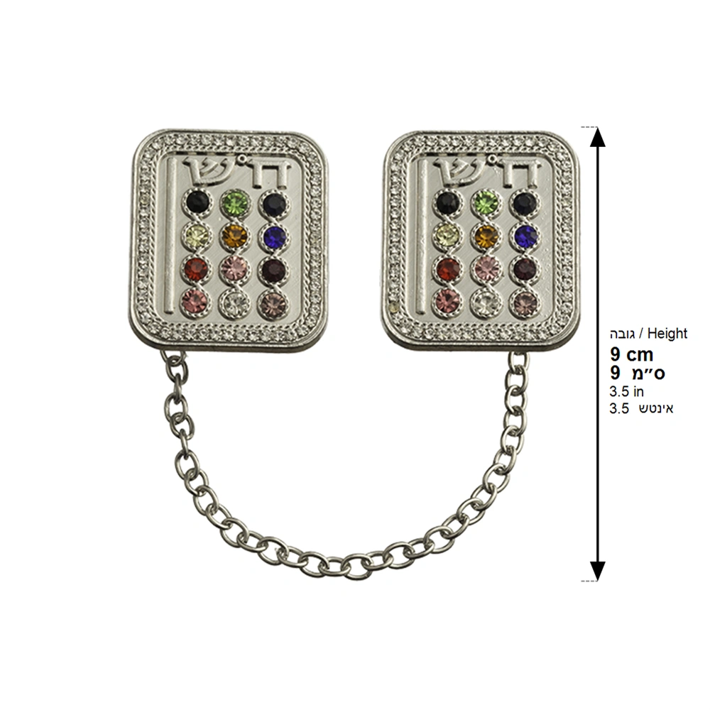 Nickel Hoshen Tallit Clips 9 Cm