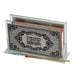 Glass Matches Holder with Plaque "Candle Lighting" 12.5*8 cm
