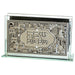Glass Matches Holder with Plaque "Candle Lighting" 12.5*8 cm