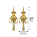 Pair of Rimonim for Thorah 32 cm - Gold