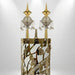 Pair of Rimonim for Thorah 32 cm - Gold, Silver