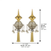 Pair of Rimonim for Thorah 32 cm - Gold, Silver