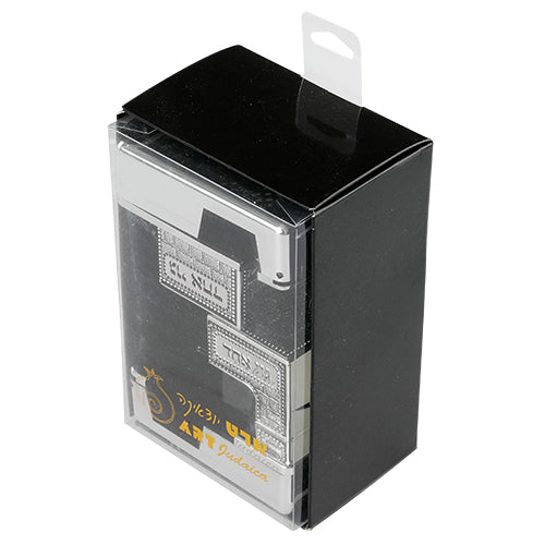 Pair of Plastic Tefillin Boxes Size 32- Silver Color with Plaque