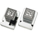 Pair of Plastic Tefillin Boxes Size 32- Silver Color with Plaque