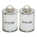 Crystal Salt & pepper Holders 6 cm with White Stones