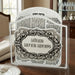 Lucite Benchers Stand 23*26*5 cm with 6 Blessings 25*20 cm- Sephardic