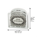 Lucite Benchers Stand 23*26*5 cm with 6 Blessings 25*20 cm- Sephardic