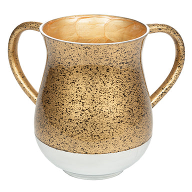 Aluminium Washing Cup 13 cm - Gold and Black