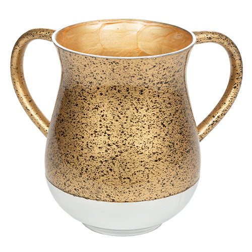 Aluminium Washing Cup 13 cm - Gold and Black