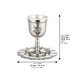 Bs Kiddush Cup 13 cm- Grape Motif Contain 100ml // 3.4oz