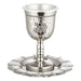 Bs Kiddush Cup 13 cm- Grape Motif Contain 100ml // 3.4oz