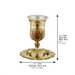 Gln Kiddush Cup "Checkered" Filigree, 13 cm Contain 120ml // 4.06oz - Gold