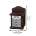 Elegant Dark Brown Tzedakah Box 18 cm