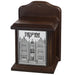 Elegant Dark Brown Tzedakah Box 18 cm