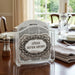 Lucite Benchers Stand 23*26*5 cm with 6 Blessings 25*20 cm- Ashkenaz