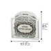 Lucite Benchers Stand 23*26*5 cm with 6 Blessings 25*20 cm- Ashkenaz