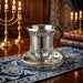 Crystal Kiddush Cup Without Stem "the Bible Rivers" 9 cm Contain 100ml // 3.4oz