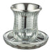 Crystal Kiddush Cup Without Stem "the Bible Rivers" 9 cm Contain 100ml // 3.4oz