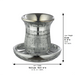Crystal Kiddush Cup "Kottel" 9 cm- Without Stem Contain 100ml // 3.4oz
