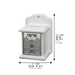 Elegant White Tzedakah Box 18 cm