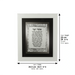 Framed Blessing 24*29 cm - Asher Yazar - White