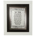 Framed Blessing 24*29 cm - Asher Yazar - White