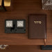 Pair of Plastic Tefillin Boxes Size 33- Black with Plaque