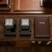 Pair of Plastic Tefillin Boxes Size 34- Black with Plaque