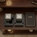 Pair of Plastic Tefillin Boxes Size 36- Black with Plaque