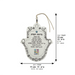 Metal Hamsa 13 cm- Hebrew Home Blessing - Matte